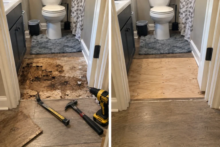 Entryway Tile Floor Repair Completed in Cedar Rapids, Iowa