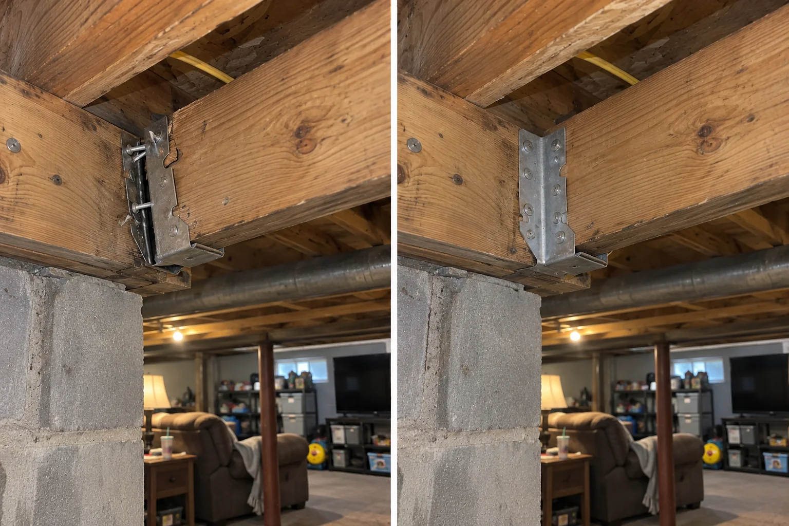Floor Joist Support Repair in Cedar Rapids, Iowa