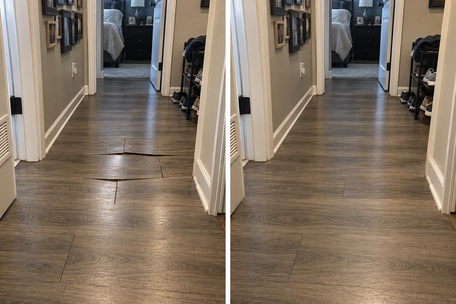 Kitchen Plank Floor Repair Completed in Cedar Rapids, Iowa